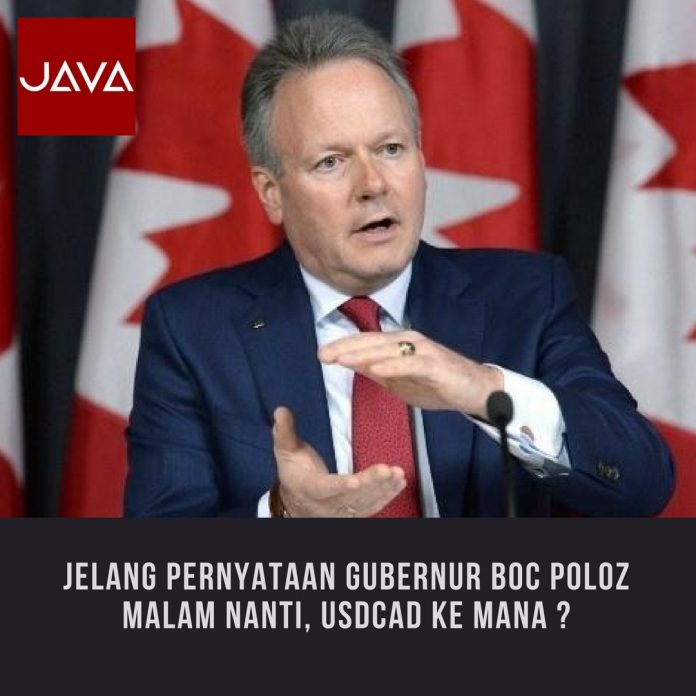 Jelang Pernyataan Gubernur BOC, Stephen Poloz Malam Nanti, USDCAD Ke Mana ?