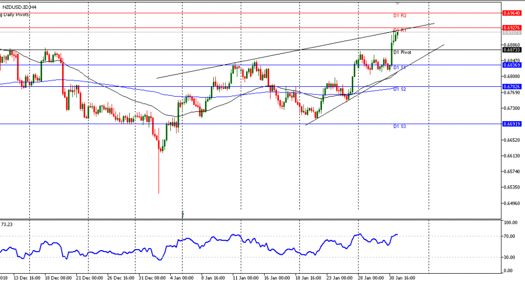 Teknikal Updates Forex NZDUSD Sesi Eropa, 31 Januari 2019