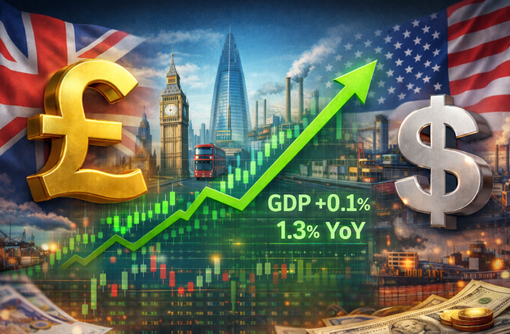Data PDB Inggris Ampuh Topang Kenaikan Tajam Sterling