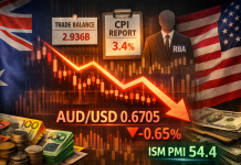 Lemahnya Data Neraca Perdagangan Australia Semakin Menekan AUDUSD