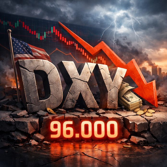 indeks dolar AS turun ke 96.000