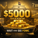 Gold Bergerak Datar di $5000, Wait and See Kebijakan Fed Gold flat wait and see FOMC