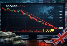 GBP/USD Anjlok ke Sekitar 1.3300, Sentimen Geopolitik dan Tekanan Internal Picu Aksi Jual Besar-Besaran