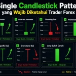 11 Single Candlestick Pattern yang Wajib Diketahui Trader Forex Infografis 11 single candlestick pattern forex lengkap dengan sinyal bullish, bearish, dan netral untuk trader pemula.