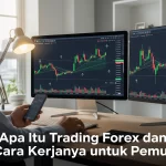 Apa Itu Trading Forex dan Cara Kerjanya untuk Pemula Ilustrasi memahami trading forex untuk pemula dengan melihat grafik pasar keuangan.
