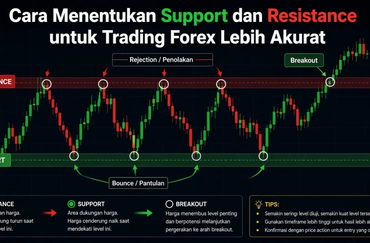 Cara Menentukan Support dan Resistance untuk Trading Forex Lebih Akurat Ilustrasi Cara Menentukan Support dan Resistance untuk Trading Forex Lebih Akurat.