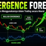 Divergence Forex dan Cara Menggunakannya dalam Trading secara Akurat Ilustrasi divergence forex bullish dengan indikator RSI menunjukkan sinyal trend reversal.